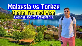 Malaysia vs Turkey for Digital Nomad Visa & Residency in Urdu