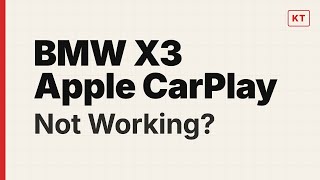 BMW X3 Apple CarPlay Not Working? Try This First Bmw Carplay Not Working