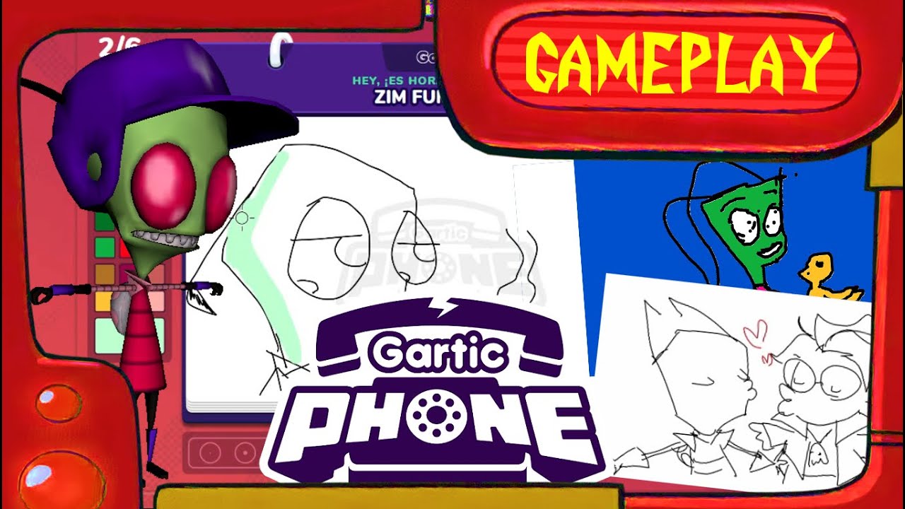 Gartic Phone pero con INVASOR ZIM 👽 | Parte 1