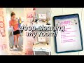 deep cleaning + organizing my room! *satisfying* || clean with me!
