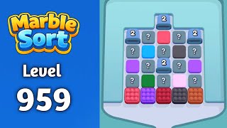 Marble sort Level 959 solution gameplay 