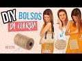 DIY 3 bolsos - Convierte un trozo de cuerda en tres bolsos de verano / FÁCIL y BARATO