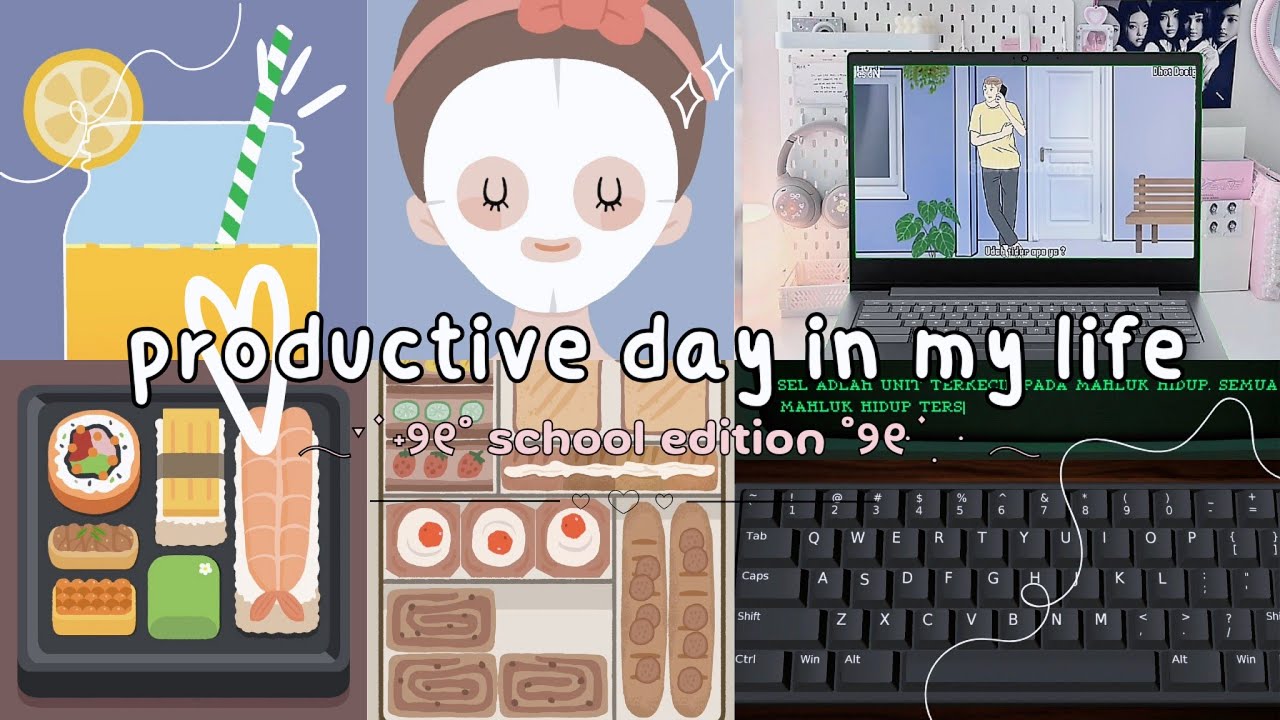 𐙚 Productive day in my life  𓏲࣪ School edition + after school editon ✧❕꒰ Game Antistress ꒱ 🎧🖇️