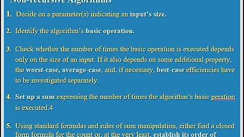Non Recursive Algorithms Explanation Part 1