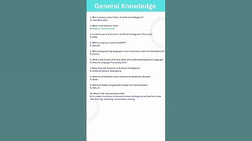 Top 10 Amazing AI GK 2025 | Artificial Intelligence GK Shorts #ai #shorts #viral #ytshorts #trending