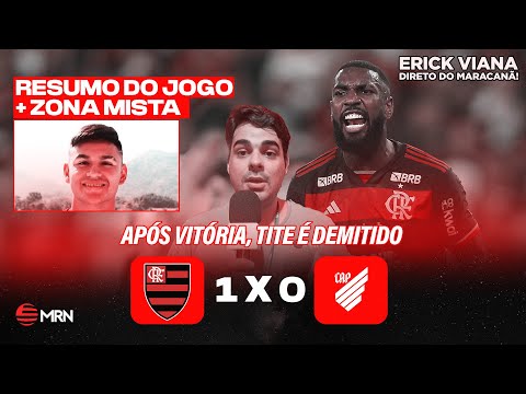 Gerson salva noite do Flamengo, mas vitória não maquia problemas e Tite é demitido