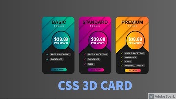 How to create a Pure CSS modern Creative Price card UI/UX modern design | E-commerce  price card
