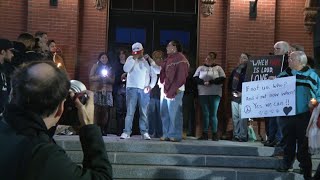 Mass. father speaks at emotional vigil for wife after ICE detainment