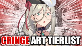 REACTING TO MY CRINGEY CHILDHOOD DRAWINGS... 【NIJISANJI EN | Aia Amare 】