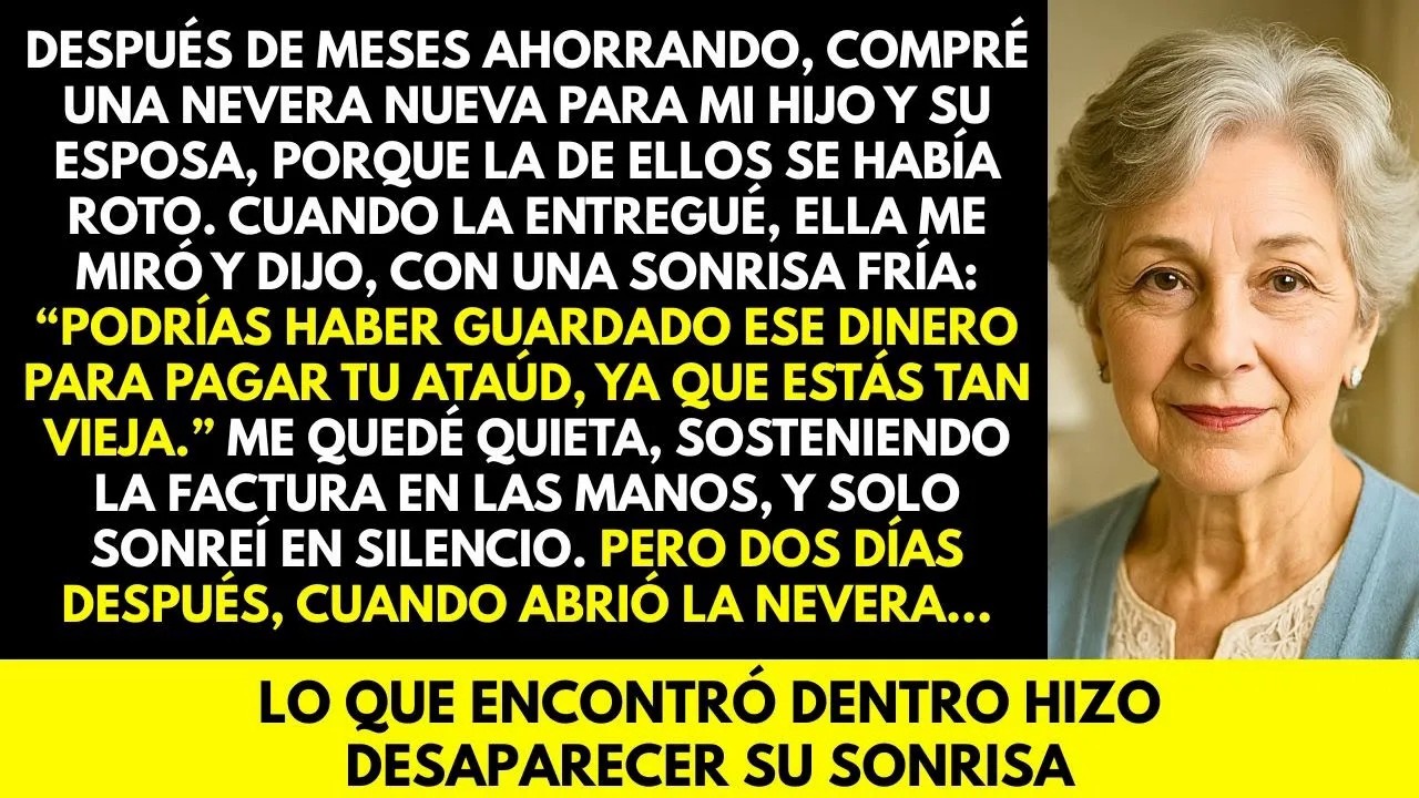 Mi Hijo y Mi Nuera se burlaron de mi regalo; días después, al abrir la nevera, tuvieron una sorpresa