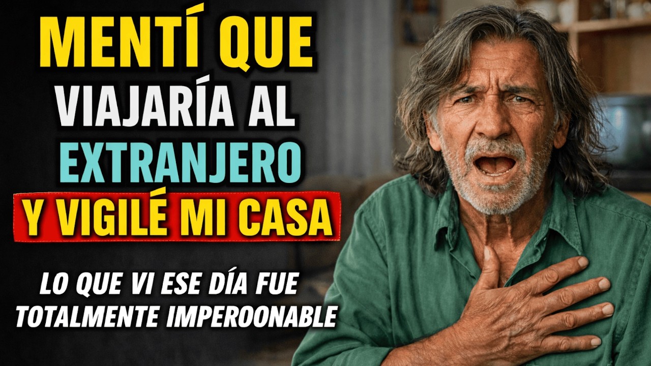 Mentí que viajaría a U S A  y VIGILÉ MI CASA… hasta que vi algo que no pude perdonar