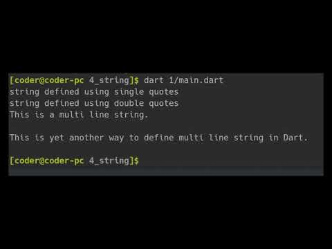 Multiline Strings in Dart Programming Language