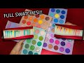 BEAUTYGLAZED COLOR BOARD EYESHADOW PALETTE FULL SWATCHES!!! |Claudiee101