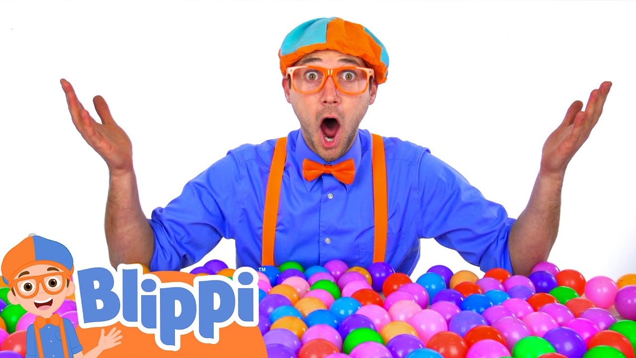Blippi Learns Colors With Colorful Balls and Toys! | Educational Videos For Kids