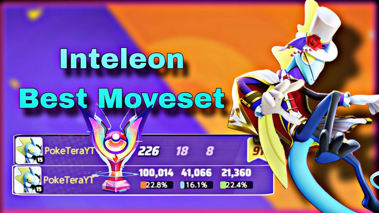 Inteleon 100k Damege Gameplay in Pokémon Unite || Inteleon Best Moveset || PokeTeraYT