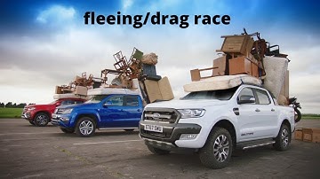 Fleeing drag race Jeremy Clarkson, Richard Hammond and James may - The Grand Tour