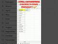STOP ❌ Converting column data into rows manually! 😳 #exceltips #excel #advancedexcel #vba #shortcuts