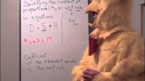 Identify the Constant of Proportionality or Unit Rate in Equations