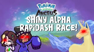 Shiny Alpha Rapidash RACE w/ @carly_may  - Pokémon Legends Arceus #shorts