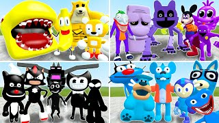 WHICH COLOR FAMILY IS STRONGER? from NEW 3D SANIC CLONES MEMES in Garry's Mod!?