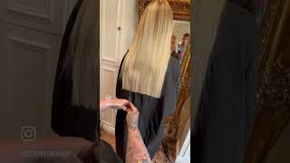 Cutting long hair with extensions by Ben Brown