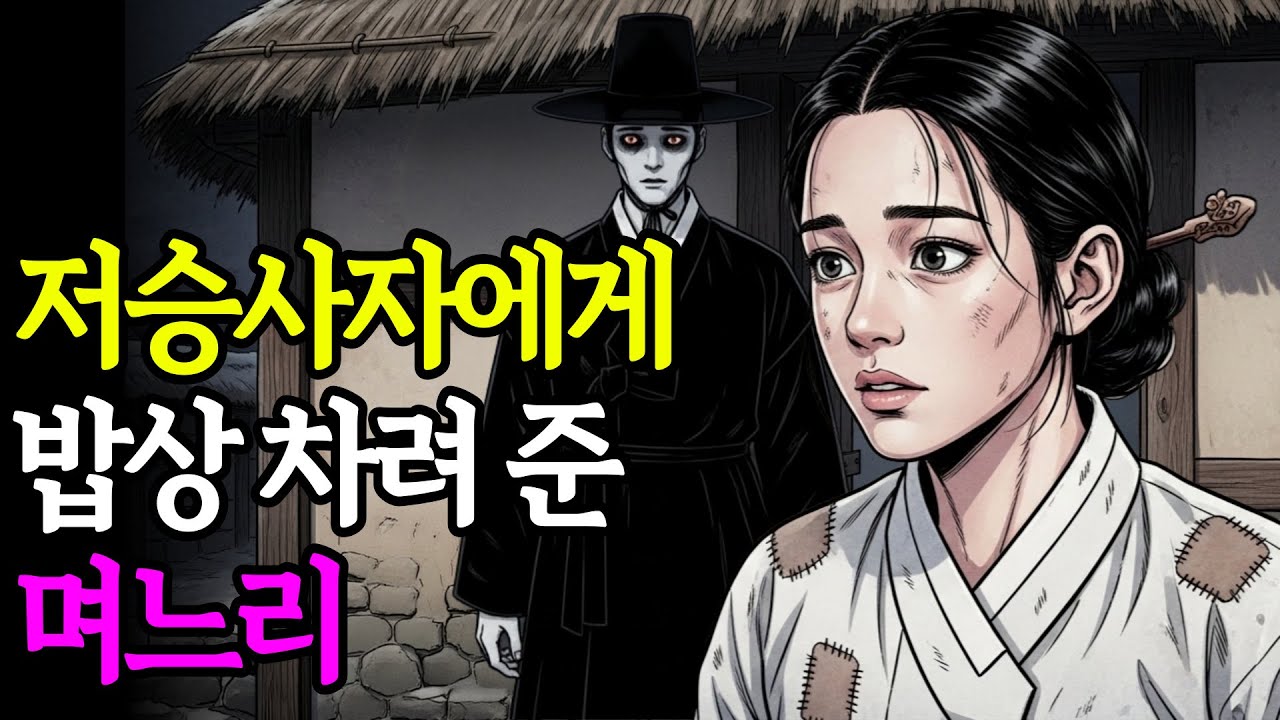 [야담] 시아버지 살리려고 저승사자에게 밥상 차려준 며느리