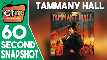 Tammany Hall by Pandasaurus Games | GTM Minute (A 60 Second #Tabletopgaming Snapshot)