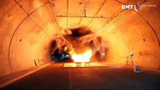 Tunnel fire extinguishing tests with stationary One Seven CAFS  system