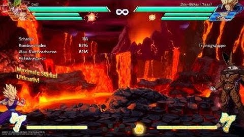 DBFZ Cell corner Loop Combo with Assist #3