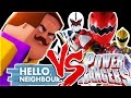 POWER RANGERS VS HELLO NEIGHBOUR - Minecraft