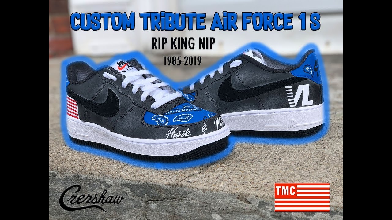 nipsey blue air force ones