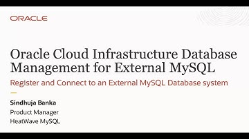 Register and Connect to an External MySQL Database system