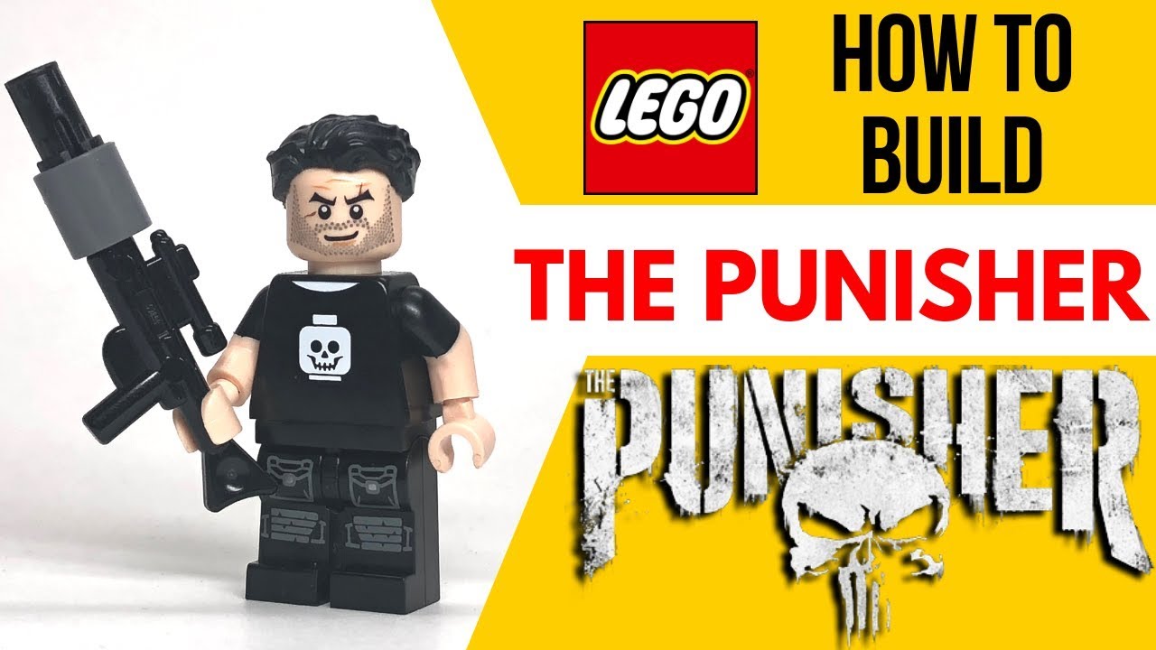 Marvel Universe Lego Dyi Minifigure Gift For Kids The Punisher 