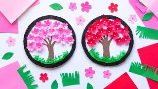 🌸 Make a Blooming Spring Tree from Paper | Easy and Beautiful DIY Craft Idea 🌳