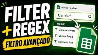 FILTER + REGEX: combinação poderosa no Google Planilhas