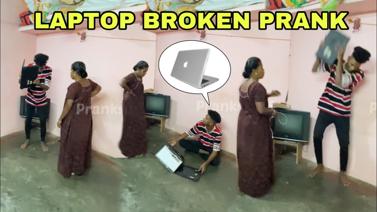💻🤯LAPTOP BROKEN PRANK🤣 on Mom | Tamil Prank | Prankster surya |
