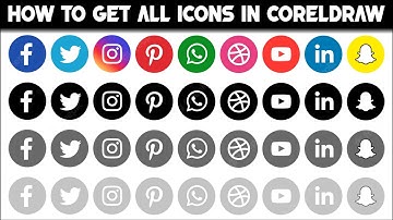 How to Install Icons in CorelDraw | How to Make Social Media Icons | Add Icons in CorelDraw