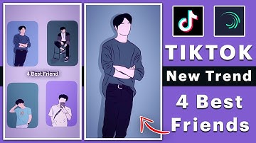 Tiktok New Trend | 4 Best Friends Cartoon Editing XML Preset | Alight Motion