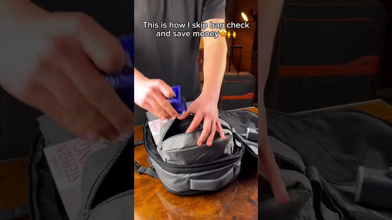 How to skip bag check😎