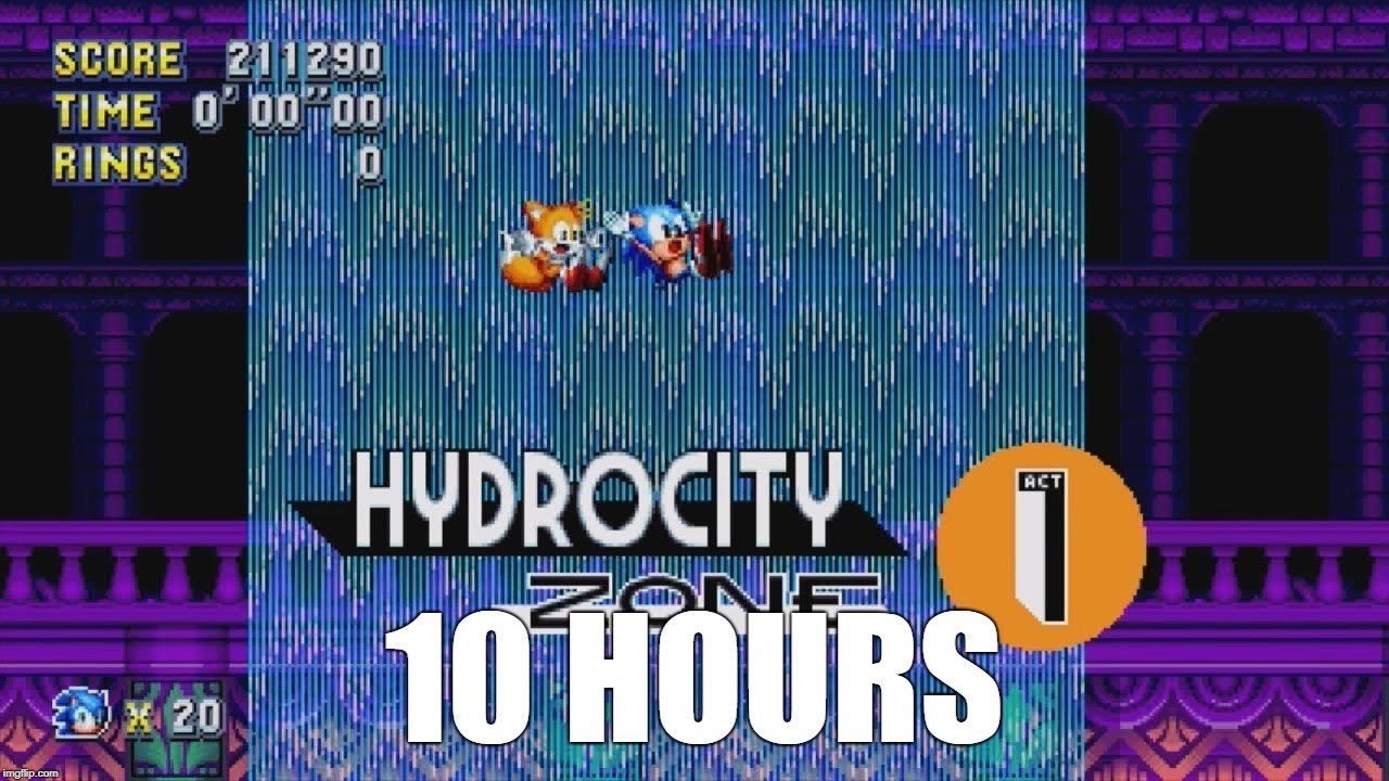 Sonic Mania Hydrocity Zone Act 1 Extended (10 Hours) YouTube