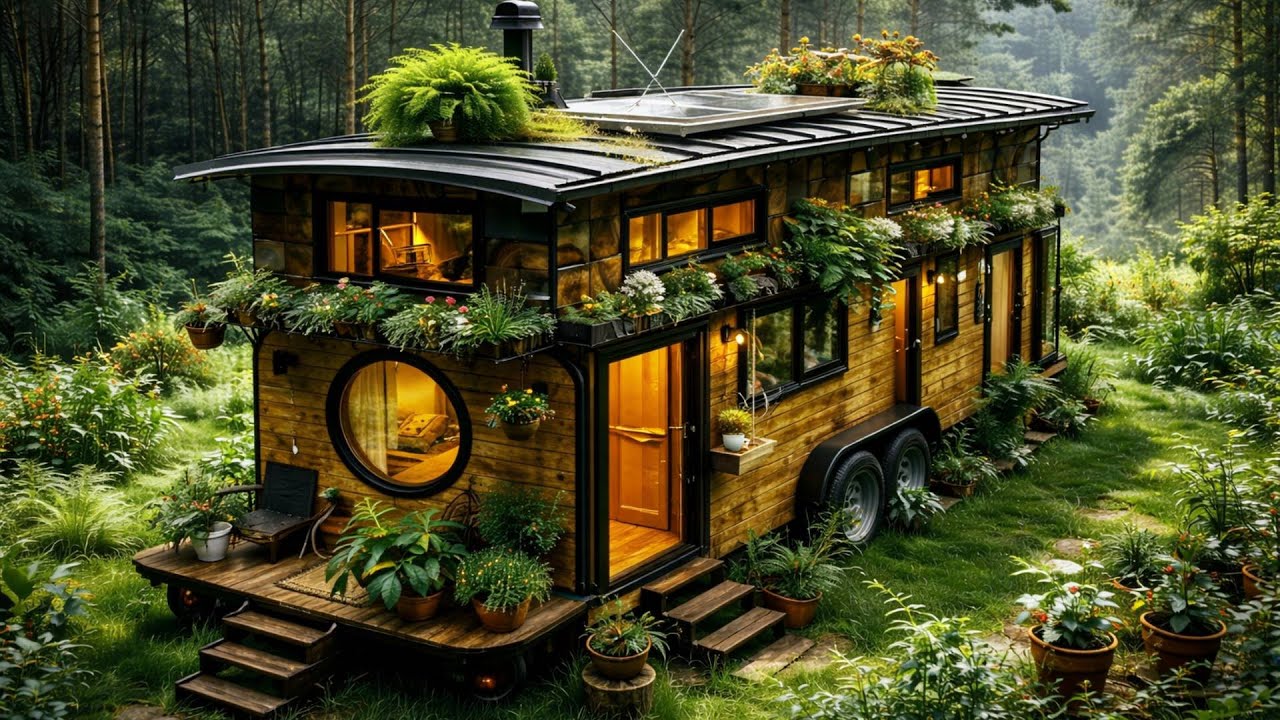 Самый красивый миниатюрный садовый домик на колесах, который вы когда-либо видели.