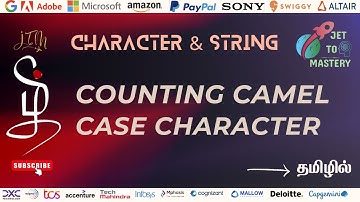 Counting Camel Case Characters in a String || GeeksForGeeks