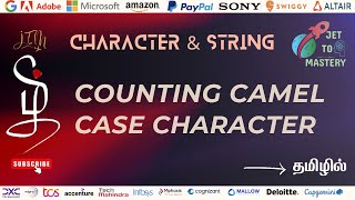 Counting Camel Case Characters in a String || GeeksForGeeks