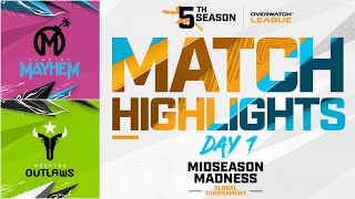 @FLMayhem vs Houston @OutlawsOW | Midseason Madness Tournament Highlights | Day 1