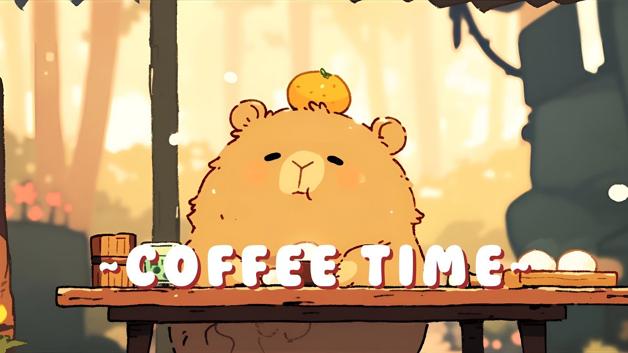 Capybara Beats & Lofi | Chill Jazz Beats to Relax/Study 🌸 ☕ | Focus Helper