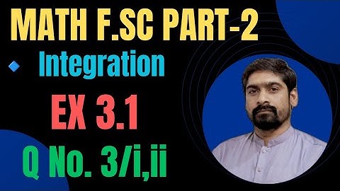 Fsc Math Part 2 Chapter 3 | Ex 3.1 12th Class Math Q 3 || ICS Math Part 2 Ex 3.1 Q 3\i,ii