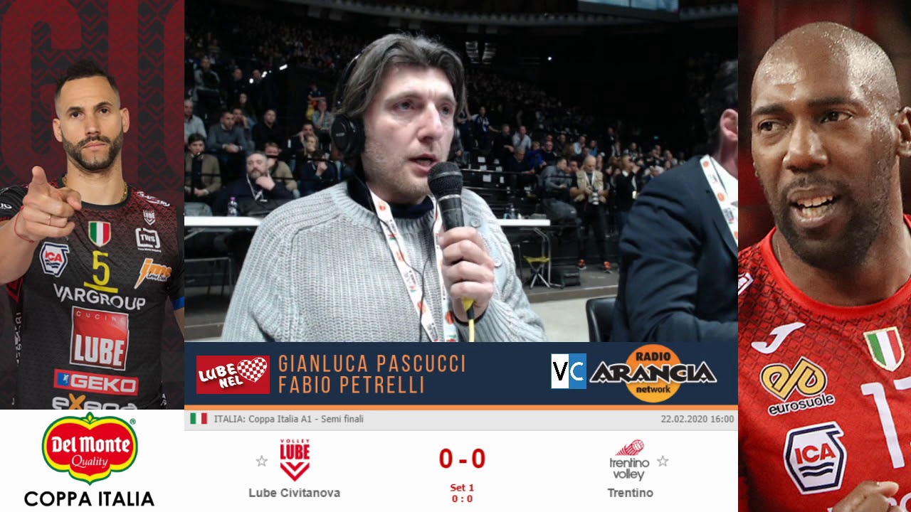 Cucine Lube Civitanova🆚Trento Semifinale Coppa Italia 2020 YouTube