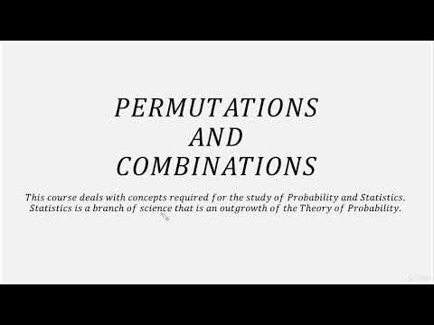 Learn Permutations and Combination: 1/51: Introduction