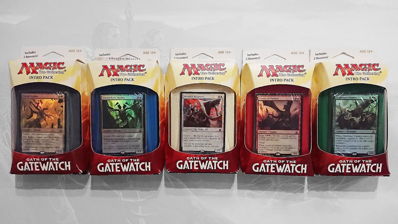 MTG Oath of the Gatewatch: Intro Pack x5 - Распаковка