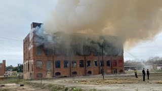 Fire crews put out blaze at abandoned Georgia mill building